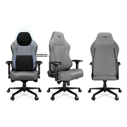 Fotel YUMISU 2054 Magnetic Jasnoszaro-czarny