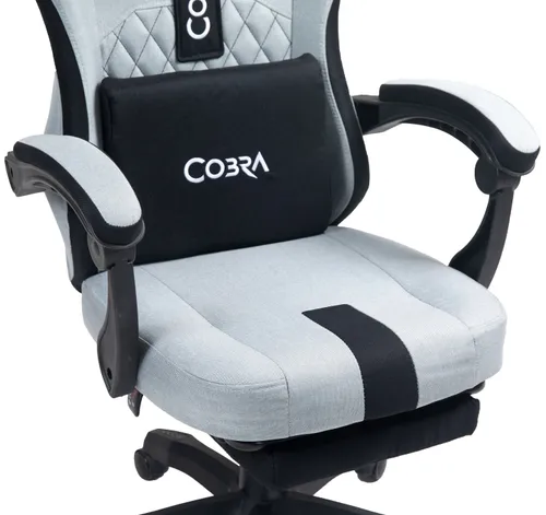 Fotel COBRA Player 5.0 CRF55GR Szary + podnóżek