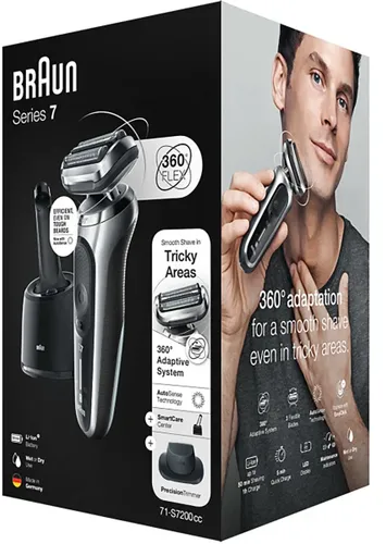 Golarka BRAUN Seria 7 71-S7200CC Na mokro i sucho