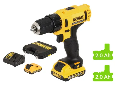 DeWalt Dcd710d2 burghiu fără fir 10.8 V 2 x 2 Ah