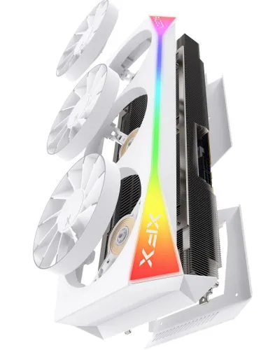 Karta graficzna XFX Mercury Radeon RX 9070 XT OC White Magnetic Air Edition RGB 16GB GDDR6 256bit FSR
