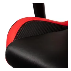 Fotel Noblechairs EPIC COMPACT Black Carbon Red Gamingowy do 120kg Skóra ECO Czarno-czerwony