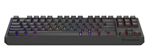 Klawiatura mechaniczna Genesis Thor 230 TKL US RGB Outemu Silent Lemon Czarny
