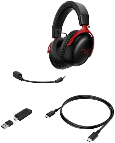 HyperX Cloud III S Wireless czerwony