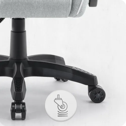 Fotel gamingowy CABRO C500 Szaro-Biały