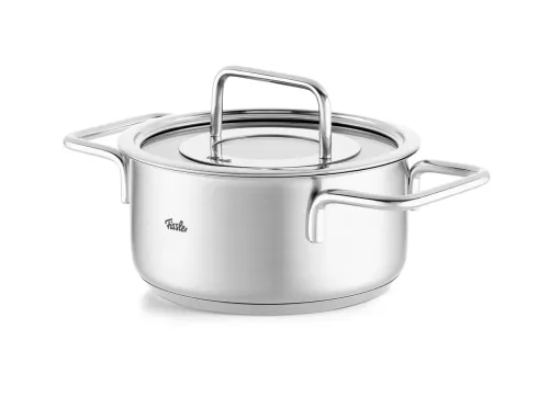 FISSLER Pure Collection 3,6 l - garnek ze stali nierdzewnej ze szklaną pokrywką