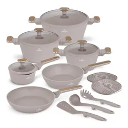 Zestaw garnków BERLINGER HAUS Taupe Nordic BH-8344 (15 elementów)