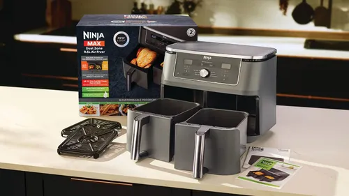 Air fryer Frytkownica beztłuszczowa NINJA Dual Zone Max DZ400EU 9.5 l Szary