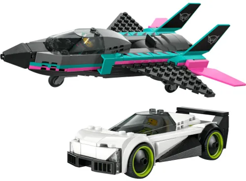 LEGO 60489 City Odrzutowiec kontra samochód