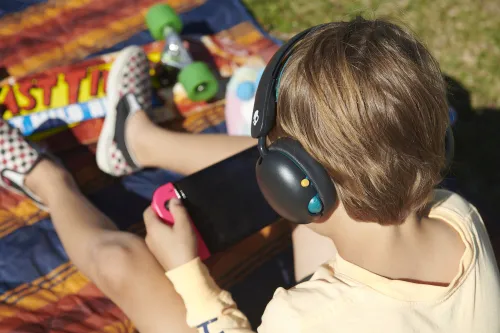 Słuchawki nauszne SKULLCANDY Grom Wireless Czarno-zielony