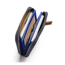 Кожаный кошелек унисекс Bellroy Folio Mini - угольный / кобальтовый