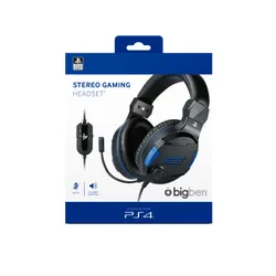 Słuchawki przewodowe z mikrofonem BigBen PS4 Gaming Headset V3 Nauszne Czarny