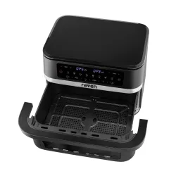 Air fryer Raven EFN013 Frytownica niskotłuszczowa 2950W 11,5l Jedna duża komora lub dwie regulowane
