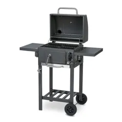 Grill węglowy ogrodowy Berdsen BD-892 żeliwny ruszt z pokrywą popielnik + termometr