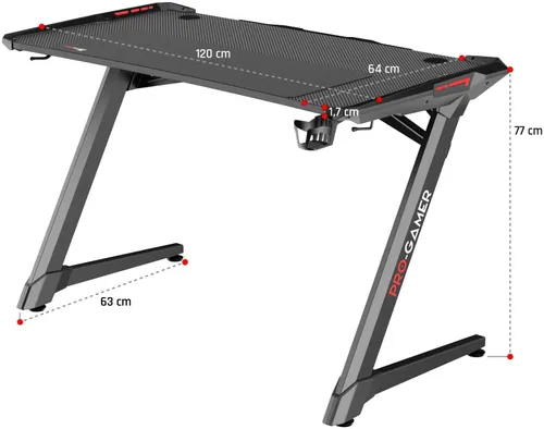 Biurko gamingowe PRO-GAMER D-4000