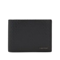 Мужской кошелек Calvin Klein Minimalism Trifold 10cc с монетой K50k510902 Black / Tonal Mono 01O