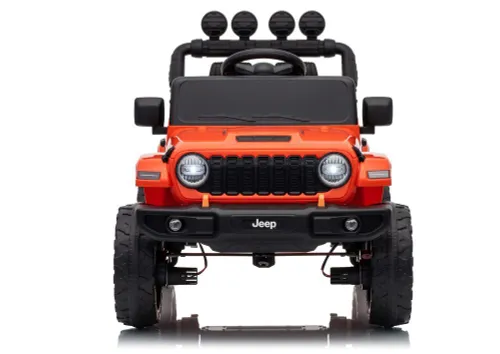 Auto Na Akumulator Jeep Rubicon 2X200W 24V Eva Skóra LED Pilot Radio MP3