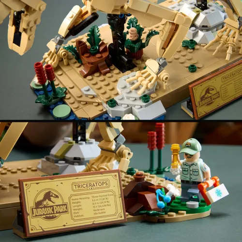 LEGO Jurassic World 77985 Szkielety dinozaurów: triceratops, zestaw klocków