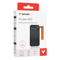 Dysk VERBATIM Pocket 1TB SSD Czarno-pomarańczowy