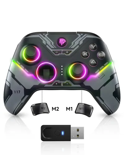 Pad EasySMX X15 do Nintendo Switch, PC Bezprzewodowy Czarny