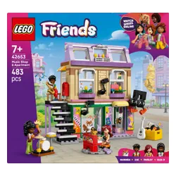 LEGO Klocki Friends 42653 Sklep muzyczny i mieszkanie