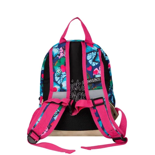 Rucsac pentru copii 3 + Pick & Pack Beautiful Butterfly S-navy