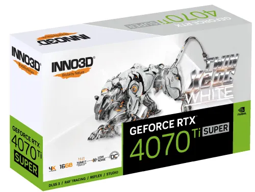 Karta graficzna Inno3D GeForce RTX 4070 Ti Super TWIN X2 OC WHITE 16GB GDDR6X 256bit DLSS