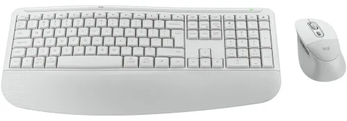 Zestaw klawiatura i mysz Logitech Signature Comfort Plus MK880 bezprzewodowy biały