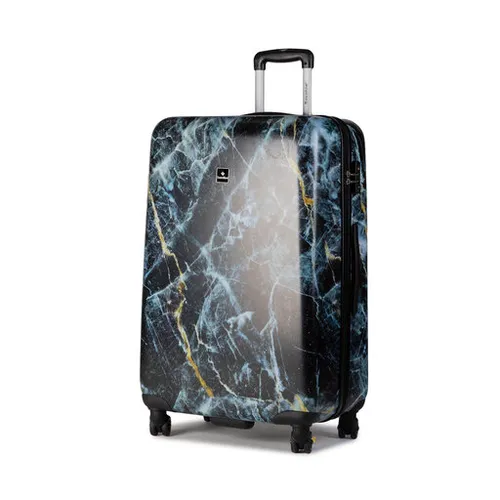 Большой жесткий чемодан Saxoline Trolley L Marble 1439h0. 71. 10 Черный