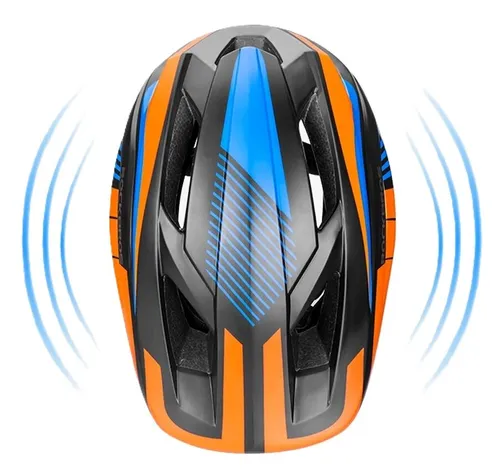 Kask rowerowy ROCKBROS TT-32SOBL-S Czarno-pomarańczowy dla Dzieci (rozmiar S)