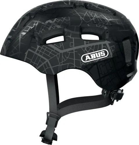 Kask rowerowy ABUS Youn-I 2.0 Street Art Czarny Dla Dzieci (rozmiar S)