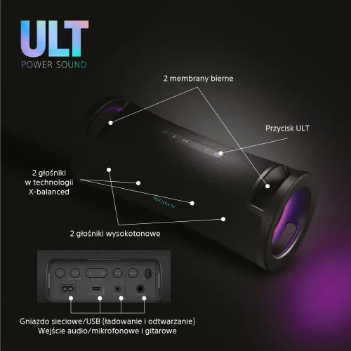 Głośnik Bluetooth Sony ULT Field 7 SRS-ULT70B Czarny