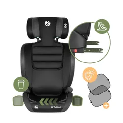 Fotelik samochodowy TULANO Joy 25 I-Size 100-150 cm (15-36 kg) Czarny