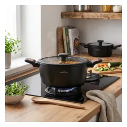 Garnek aluminiowy z pokrywką STARKE PRO ARCHIE WOODEN 1,6 l