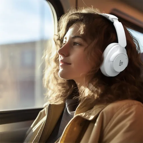 Słuchawki bezprzewodowe Tronsmart Sounfii Q20S Hybrid ANC Nauszne Bluetooth 5.3 Biały