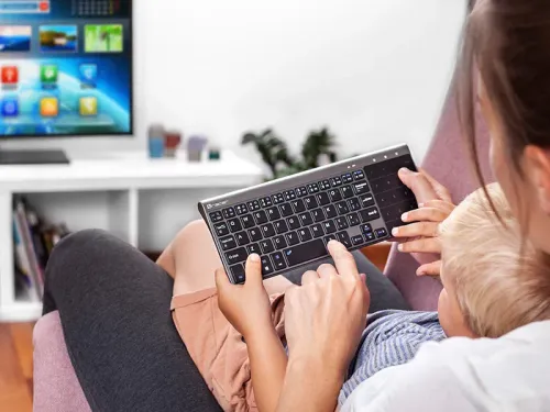 Klawiatura membranowa Tracer Expert 2,4 GHz Touchpad Czarny