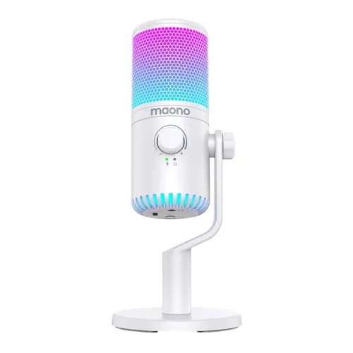 Mikrofon Maono DM30RGB Przewodowy Pojemnościowy Biały
