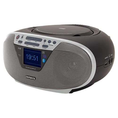 Radioodtwarzacz Aiwa Boombox BBTU-500DAB/SL Bluetooth DAB+ Srebrny