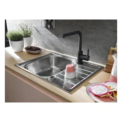 Bateria FRANKE Lina L 115.0693.393 Czarny matowy