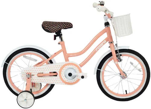 Rower dziecięcy INDIANA Pretty 16 cali dla dziewczynki Brzoskwiniowy