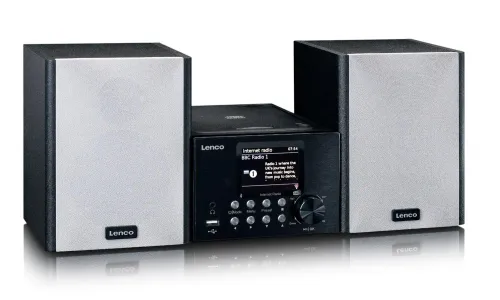 Wieża Lenco MC-250 24W Wi-Fi Bluetooth Radio FM, DAB+, Internetowe Czarny