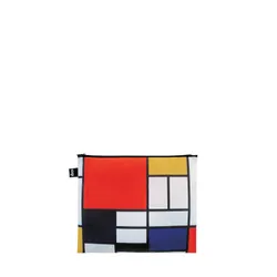 Trzy saszetki z recyklingu Loqi Mondrian, Kandinsky, Delaunay - circular forms / several circles / composition