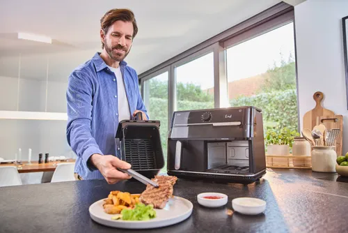 Air Fryer Frytkownica beztłuszczowa BRAUN TwinCook 5 TD5073 10l z podwójnym koszem i okienkiem do obserwacji postępów gotowania