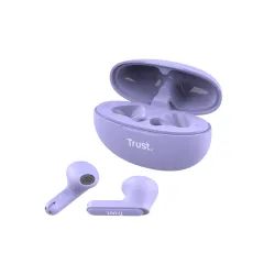 Słuchawki bezprzewodowe Trust Yavi ENC Douszne Bluetooth Fioletowy