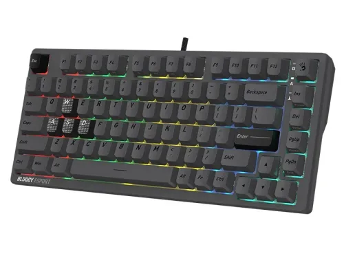 Klawiatura gamingowa A4Tech Bloody MS76 BLMS Magnetic magnetyczna szara
