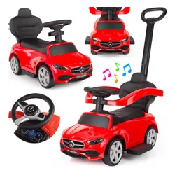 Jeździk Mercedes 4w1 chodzik, pchacz c-class 63 amg, jeździdełko dla dzieci, autko