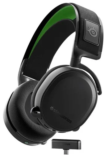 Słuchawki bezprzewodowe z mikrofonem SteelSeries Arctis 7X+ Nauszne Czarno-zielony