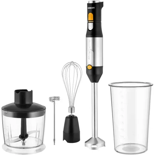 Blender Sencor SHB 6302BK 1200W Rozdrabniacz Końcówka do ubijania Spieniacz do mleka