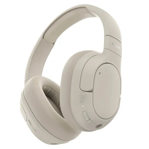 Słuchawki bezprzewodowe Belkin SoundForm Isolate Nauszne Bluetooth 5.4 Piaskowy