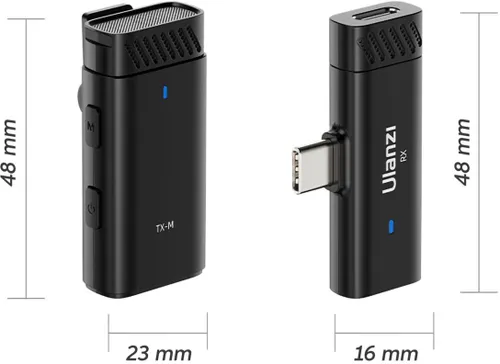 Bezprzewodowy zestaw mikrofonów ULANZI HM2301